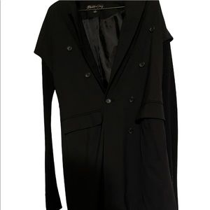 Elizabeth and James black long trench like jacket
